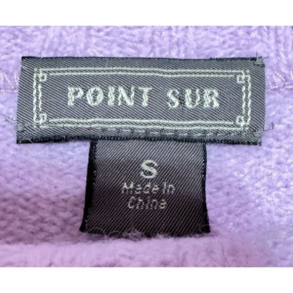 ALPACA MERINO WOOL SWEATER SZ S PURPLE LILAC SUPER DUPER SOFT MOCK NECK WOMENS - Picture 3 of 5